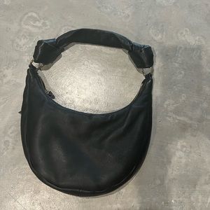 Black leather hobo bag & other stories